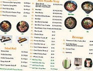 Pho U menu