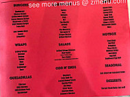 Red Barn Drive Through menu