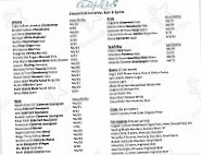 Chesterfield Inn menu