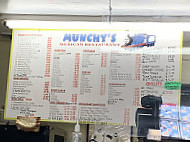 Munchy's Mexican menu
