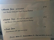 Island Dosa menu