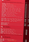 Pizzeria La 42eme menu
