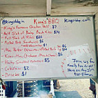 King's Bbq menu