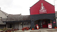 Toby Carvery Cocket Hat outside