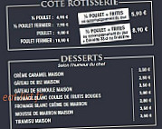 L'AUTHENTIQUE menu