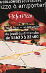 Flash Pizza menu