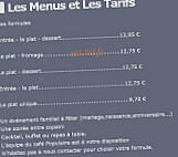 Cafe Populaire menu