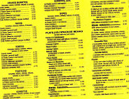 El Grande Burrito menu