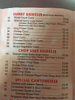 Wah Lai Chinese Takeaway menu