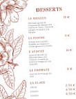 La Vallee Heureuse menu