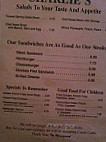 Charlie's Steakhouse menu