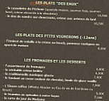 Caveau Du Vigneron menu