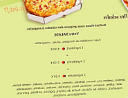 Instant Pizza menu
