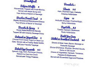 Cafe Trilogy menu