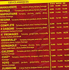 Pizza Régina menu