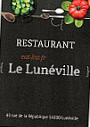 Le Luneville menu