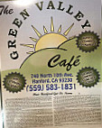 Green Valley Cafe menu