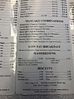 Pancake House menu