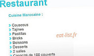 Monseigneur menu