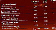 Bubu Express menu