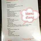 Bar Restaurante Montmajor menu