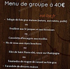 La Grignotine menu