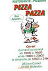 Pizza Pazza menu