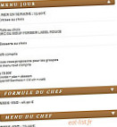 Restaurant Le Boeuf Fermier menu
