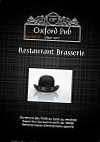 Pub Oxford menu