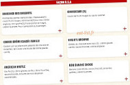 Buffalo Grill menu