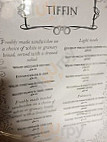 Tiffin Tea Coffee House menu