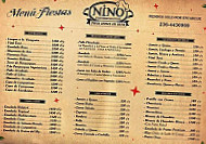 Nino menu