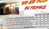 Bip-Bip Pizza menu