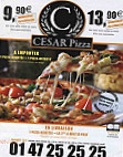 César Pizza menu