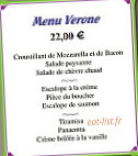 Carpaccio menu