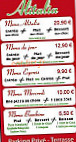 Alitalia menu