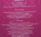 Le Barococo menu