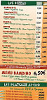 Ceasar Pizza menu