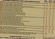 Pizza-Braises menu