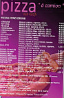 Pizza ô Camion menu