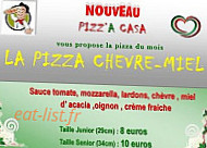 Pizz'a Casa menu