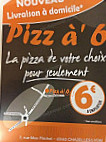 Pizz'à 6 menu