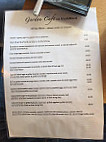 Garden Cafe on Guildford menu