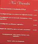 Brasserie le Vigny menu