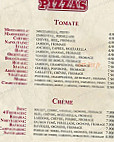 Pizza Presto menu