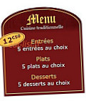 Le Duche menu