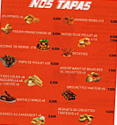 La Speed'zzeria menu