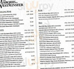 Marquis Of Westminster menu