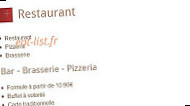 L'Escale menu