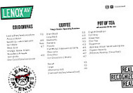 Lenox Avenue menu